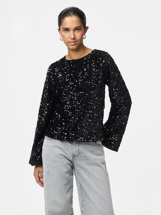 Immagine prodotto Pieces Top PCKAM PAILLETTE LOOP a maniche lunghe (M)