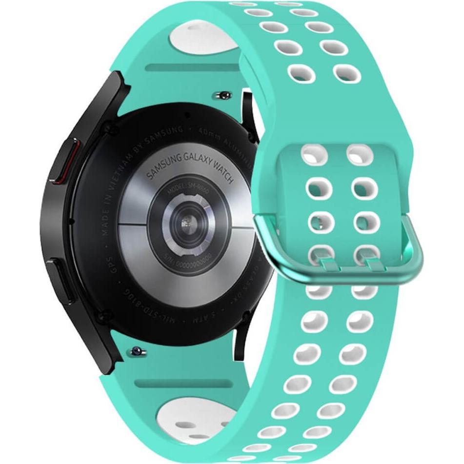 Cover-Discount Galaxy Watch 5 - Sportarmband gelöchert türkis (Kunststoff, Galaxy Watch 5 Pro, Galaxy Watch 5), Uhrenarm...