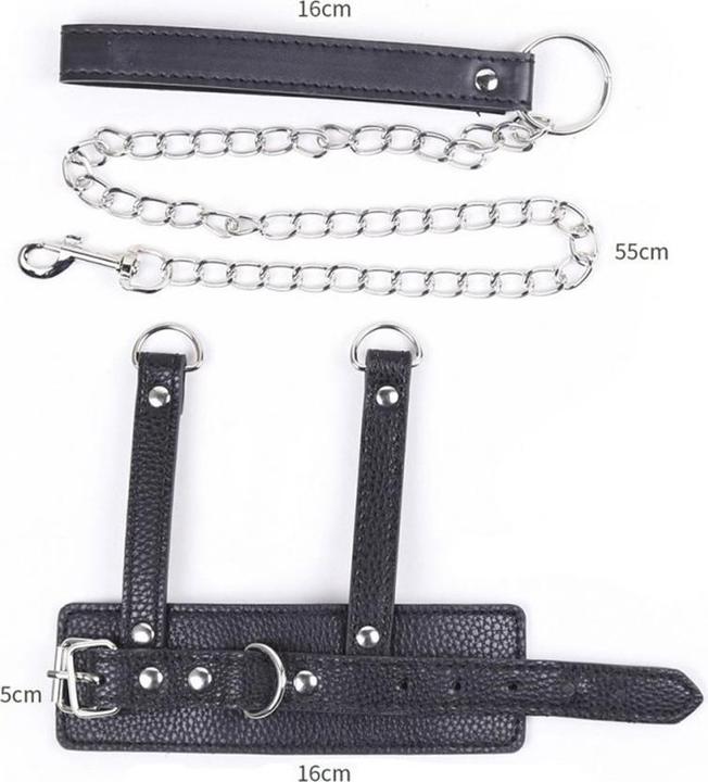 Actual product image BDSMaster Black Loop Dick Penis Leash