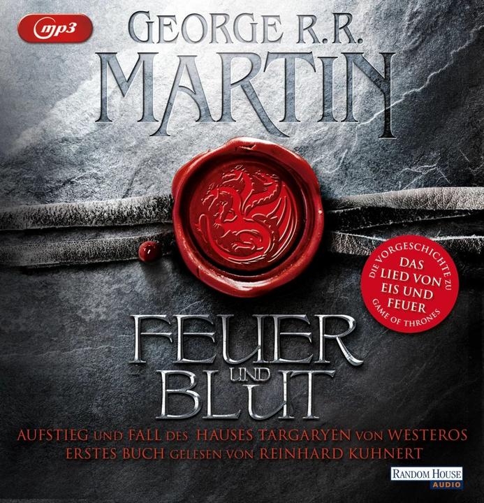 Actual product image Fire and Blood - First Book (George R.R. Martin, Andreas Helweg, Reinhard Kuhnert, German)