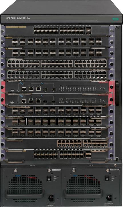 Produktbild HPE E FlexNetwork 7510X, PoE, Ethernet Switch, 10 slots, Chassis (10 Ports)