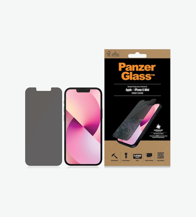 Actual product image PanzerGlass Privacy (1 Piece, Apple iPhone 13 mini)