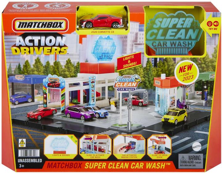 Productafbeelding Matchbox Action Drivers Super Car Wash Speelset