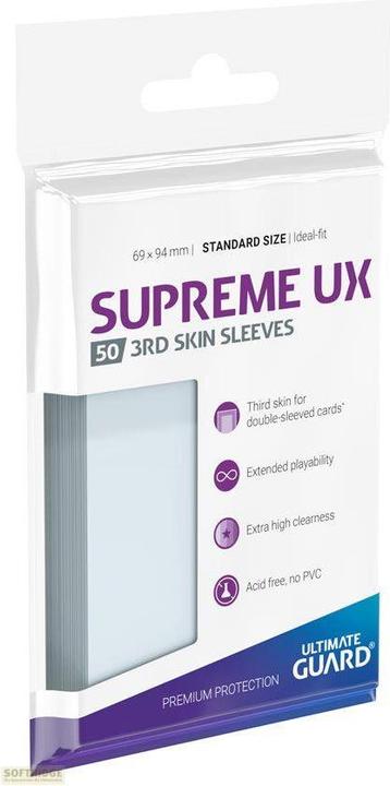 Ultimate Guard UGD011116 - Supreme UX - 50x 3rd Skin Kartenhüllen in Standrardgrösse, Transparent