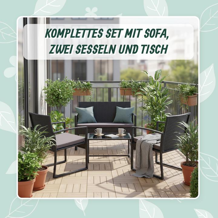 Productafbeelding Relaxdays 4-tlg. Gartenmöbel-Set