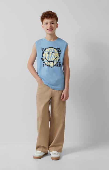 Produktbild S.Oliver T-Shirt Ärmlloses Shirt mit Smiley®-Print (170, 176)