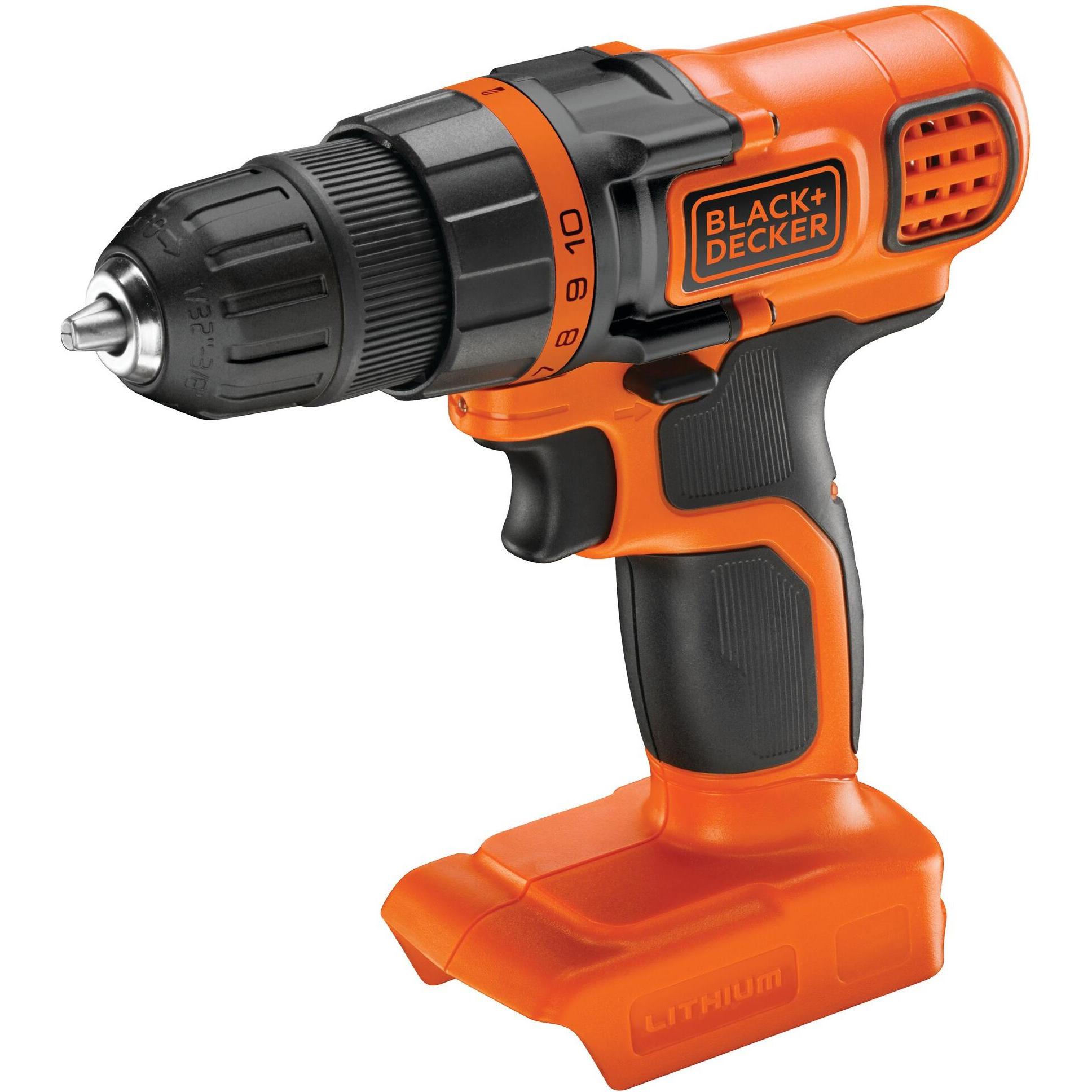 Black & Decker, Bohrmaschine + Akkuschrauber, Bdcdd18nxj (Akkubetrieb)