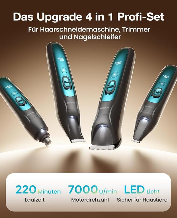 Actual product image Oneisall Schermaschine mit LED-Licht für Haustiere (Bird, Cat, Dog)
