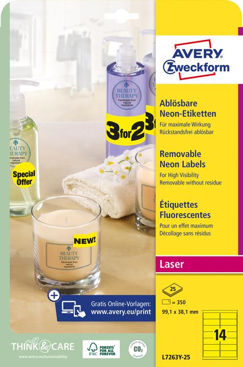 Actual product image Avery High Visibility Labels