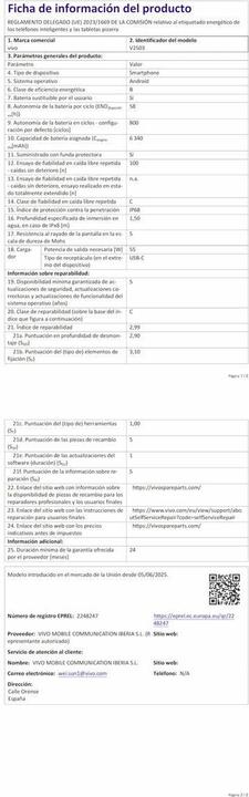 Immagine prodotto Vivo Smartphone 560272 Octa Core 12 GB RAM 512 GB Blau (512 GB, Blu, 6.30", 5G)