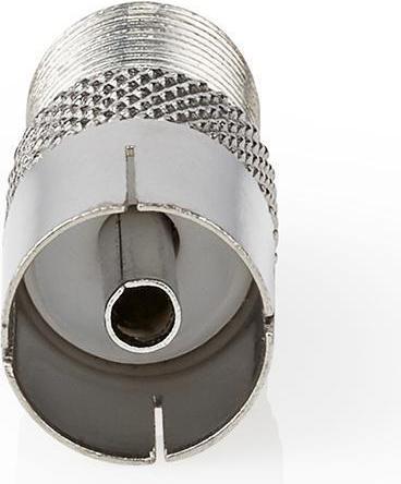 Image du produit Nedis Satellite & Antenna Adapter F Female IEC (Coax) Female Nickel Plated 75 Ohm Straight Metal Sil