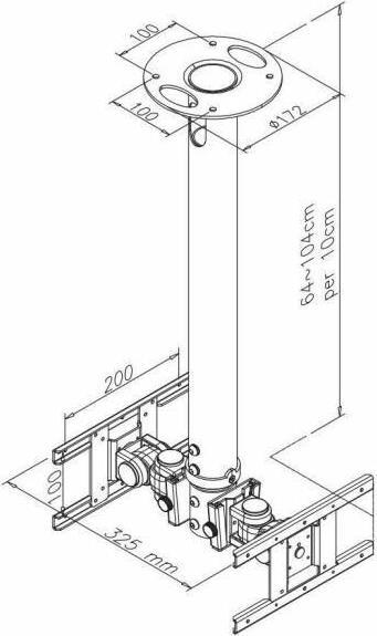 Image du produit Neomounts Fpma-C200d (Plafond, 40", 20 kg)