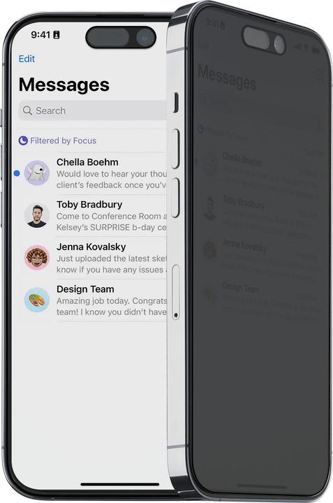 Actual product image Cellularline Top Secret Glass Eclipse (1 pcs., Apple iPhone 16 Plus)