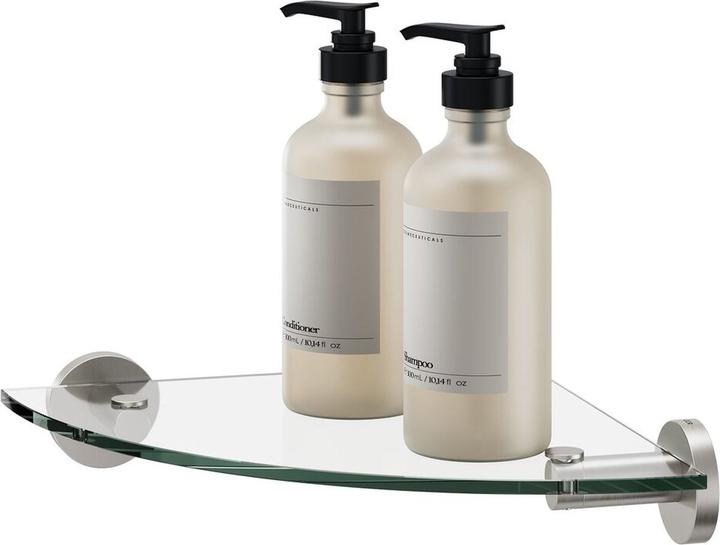 Tiger Eckablage Boston edelstahl gebrstet (25 x 25 x 5 cm)