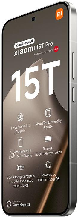 Produktbild Xiaomi 15T Pro (512 GB, Grey, 6.83", Dual SIM, 5G)
