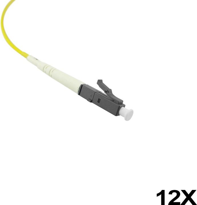 Actual product image BlueOptics Fibre optic pigtail, multicoloured, 12x, 1 metre, LC/UPC, OM1 multimode (1 m)