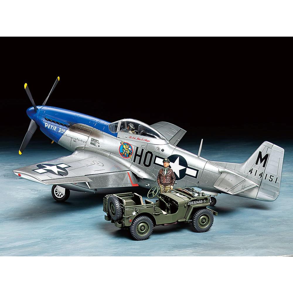 Thumbnail - Tamiya P-51D Mustang + 1/4-ton 4x4 Light Vehicle