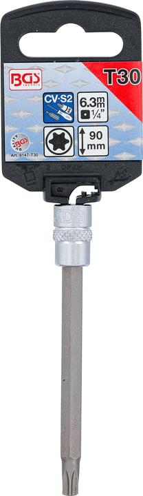 Actual product image BGS Bit Socket 6.3 mm (1/4") Drive T-Star (for Torx) T30