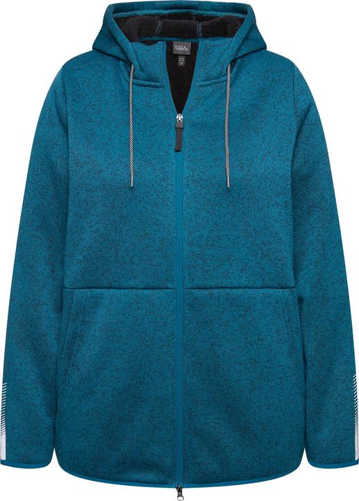 Produktbild Ulla Popken Strickfleece-Jacke, Teddyfleece, 2-Wege-Zipper, Reflektor (46, 48)