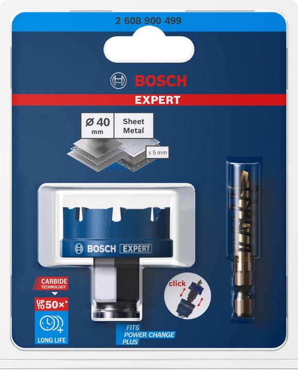 Produktbild Bosch Professional Zubehör EXPERT Sheet Metal Lochsäge 40 x 5 mm (40 mm)