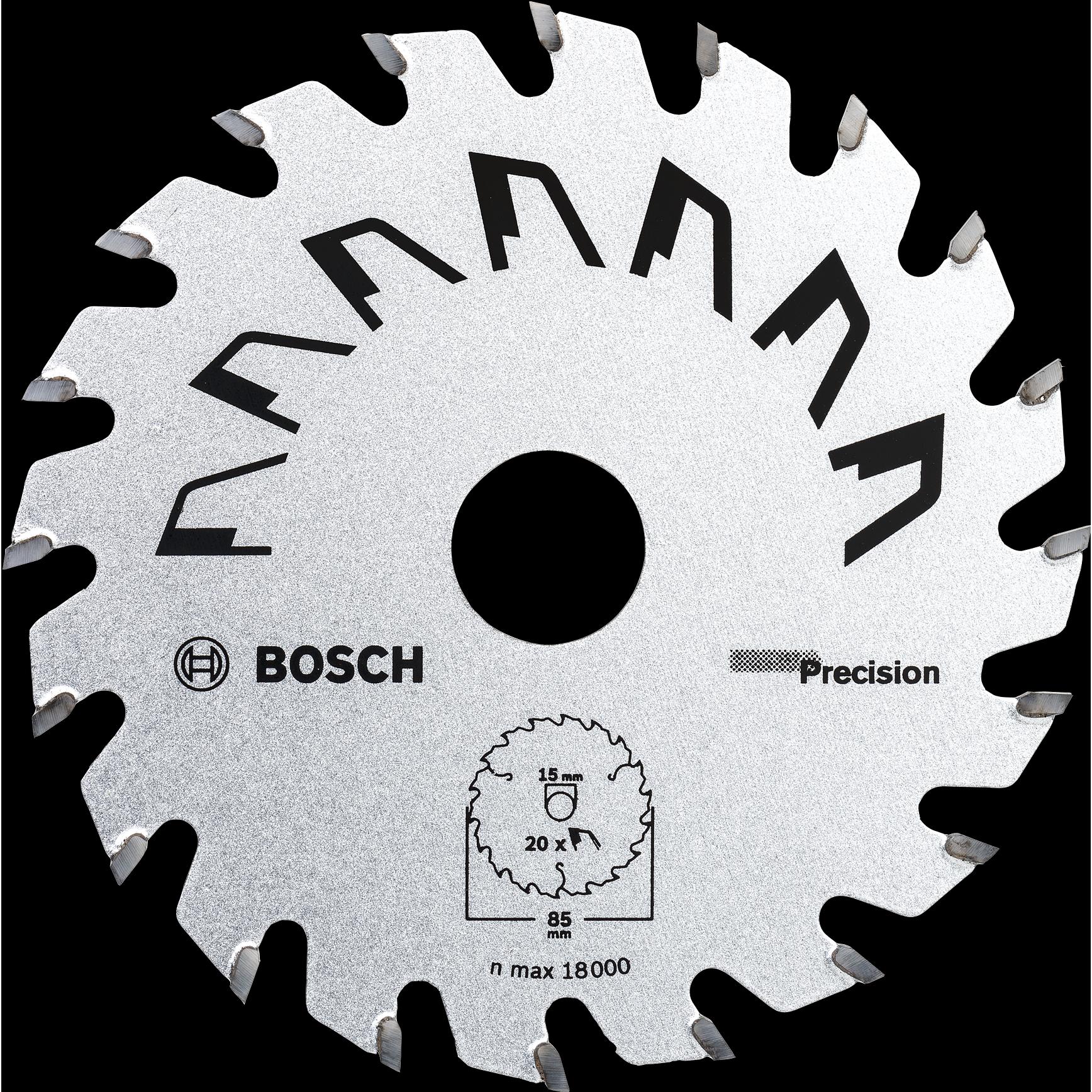 Bosch Zubehör, Sägeblatt, Kreissägeblatt Precision 85 x 15 x 1,1 mm, 20