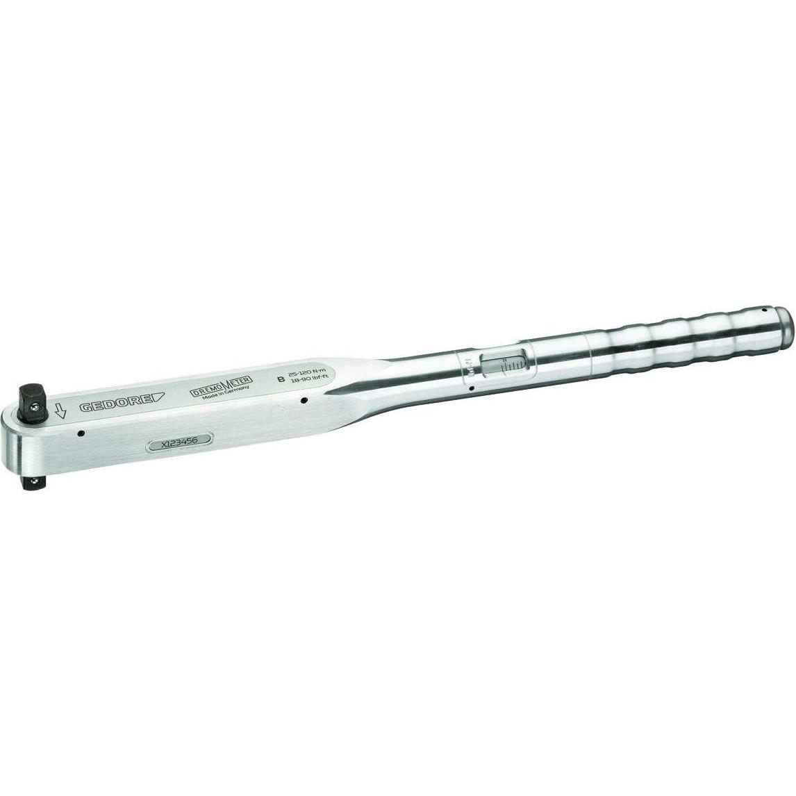 Gedore, Drehmomentschlüssel, Drehmomentschl.DREMOMETER BL A+S 1/2" 25-120Nm (1/2", 25 Nm, 90 Nm)
