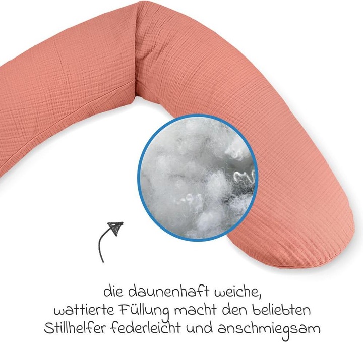 Produktbild Theraline Stillkissen "Das Original" mit Polyester Hohlfaser Füllung inkl. Bezug 190 cm (40 cm)