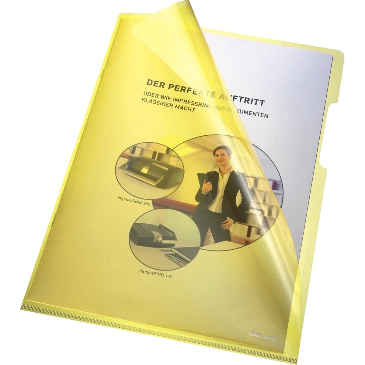 Bene, Mappe, Klarsichthülle DIN A4 PP (Polypropylen) 220 mm x 310 mm Gelb (A4, 1 x)