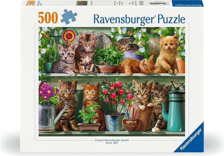 Immagine prodotto Ravensburger Katzen im Regal (500 pezzi)