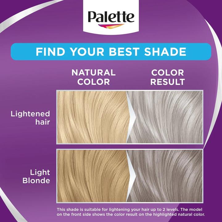 Actual product image Palette Intensive Colour Creme Hair Colorant Hair Dye Cream 9.5-21 Luminous Silver B (9.5-21 Luminous Silver B)