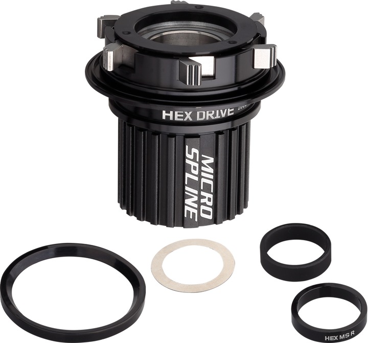 Actual product image Spank HEX Drive Microspline Freewheel Body Set - Black