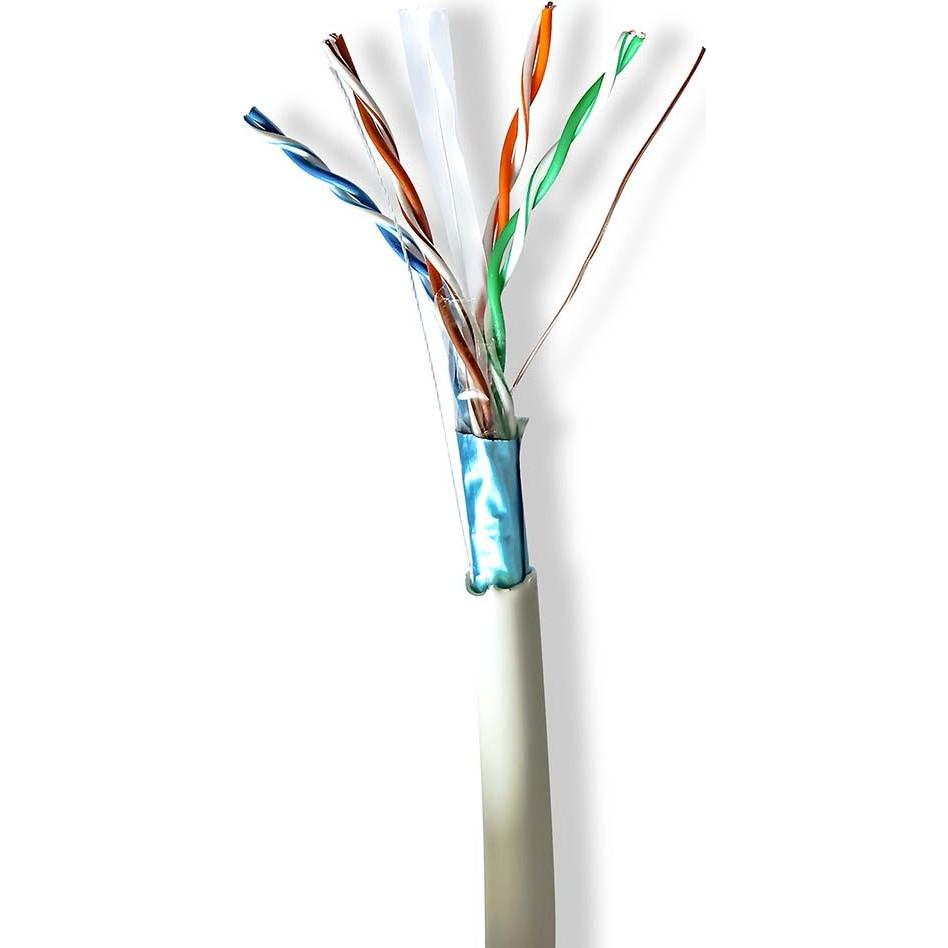 Nedis Netzwerk-Kabel Rollen CAT6 Litzenleitung F/UTP Reines Kupfer 305.0 m Innenbereich (F/UTP, CAT6, 305 m), Netzwerkka...