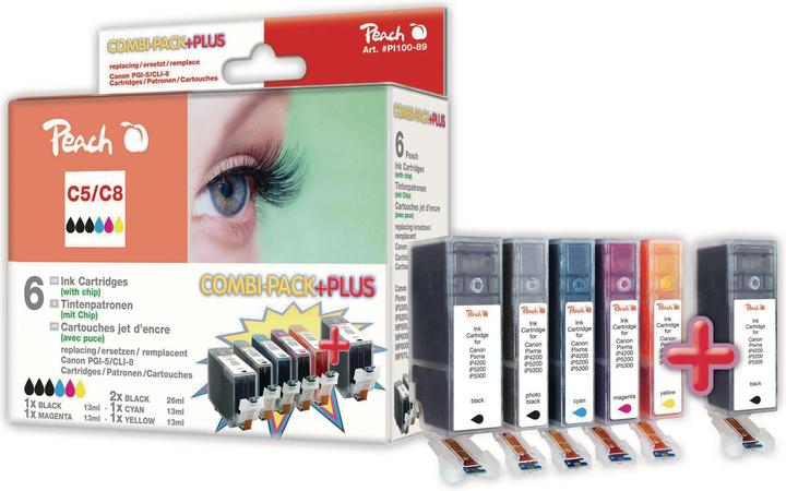 Immagine prodotto Peach Cli-8, Pgi-5 (M, C, Y, FC, PBK)