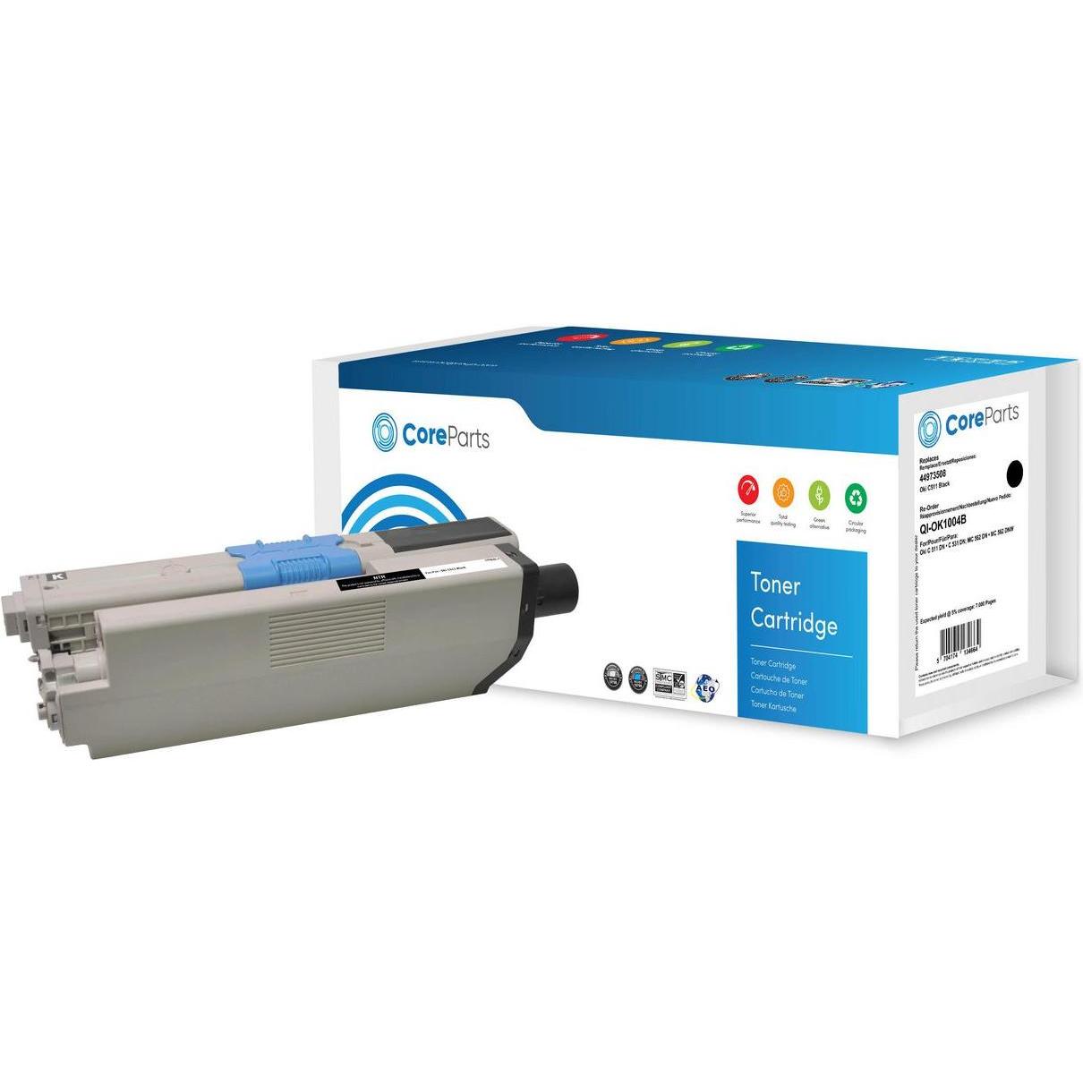 CoreParts, Toner, Toner Black 44973508 (BK)