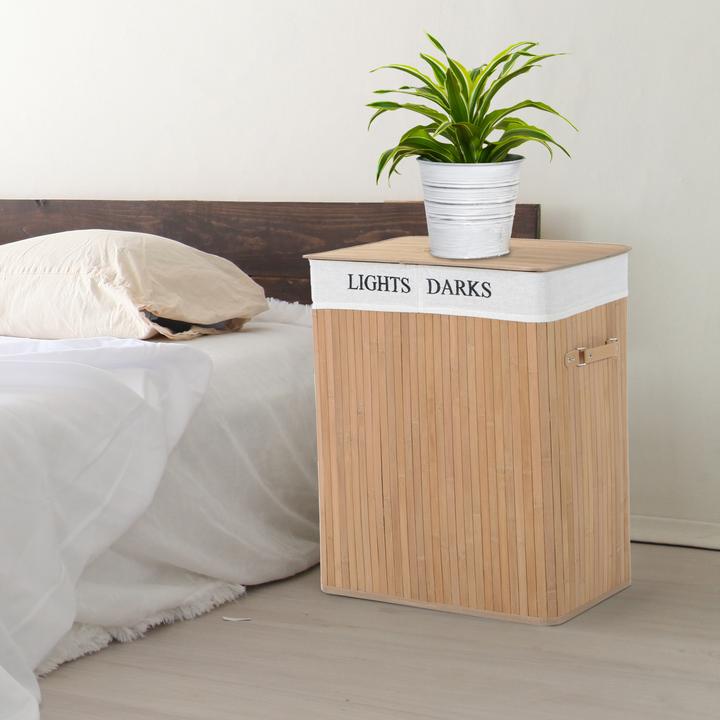 Produktbild Homcom Wäschekorb mit 2 Tragegriffen (100 l)