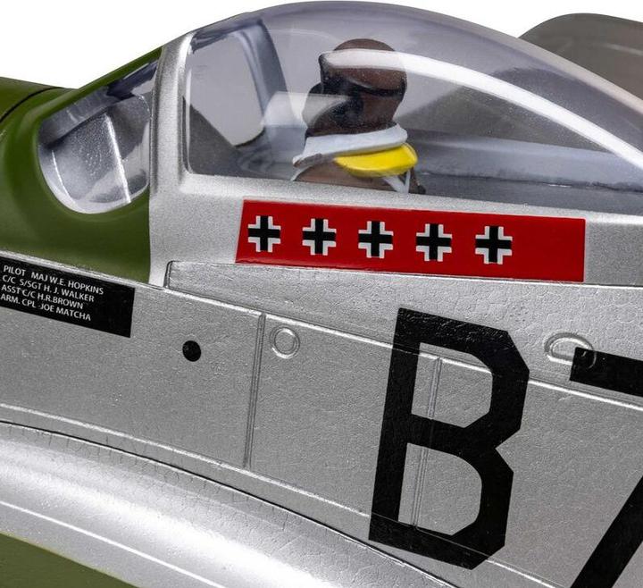 Actual product image E-Flite AVION Mustang P-51D 1000mm EP BNF with AS3X+ and SAFE Select (Warbird)