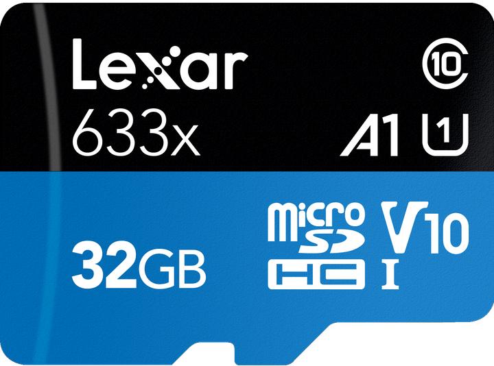 Actual product image Lexar High-Performance 633x (32 GB, microSDHC, U1, UHS-I)