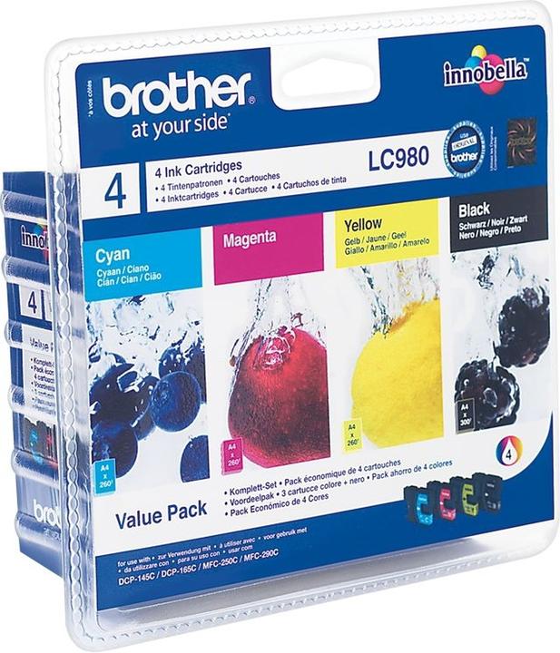 Actual product image Brother LC-980 Value Pack (M, C, Y, FC)