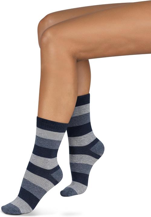 Immagine prodotto Normani 6 paia di calzini di alpaca a righe larghe (confezione da 6, 43 - 46)