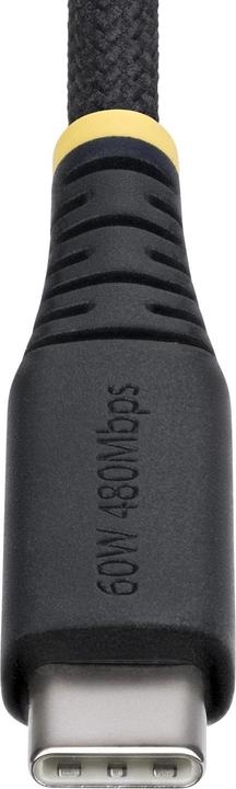 Produktbild StarTech .com USB2CC2MNCBR, 2 m, USB C, USB C, USB 2.0, 0,48 Gbit/s, Schwarz (2 m, USB 2.0, 60 W)