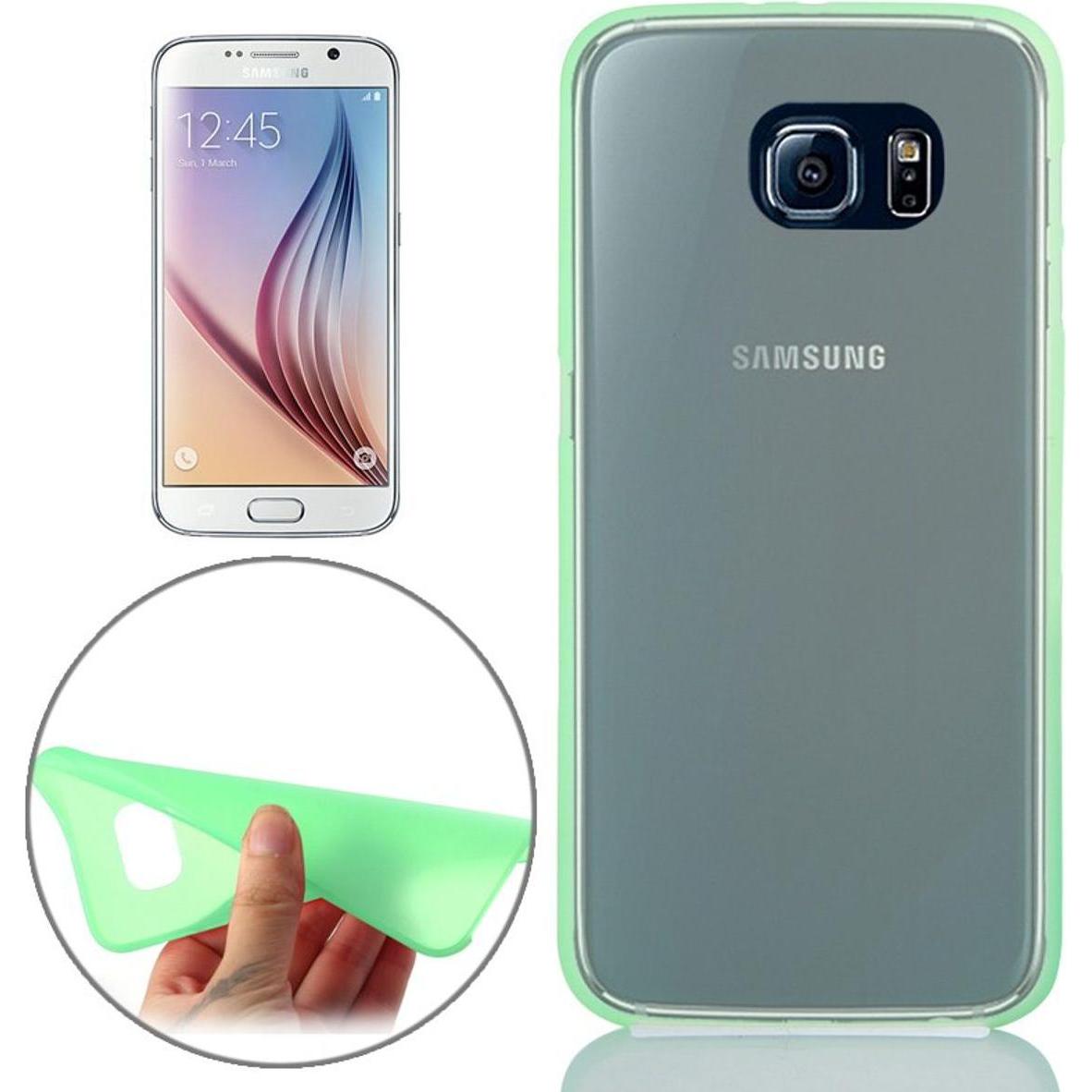 Thumbnail - König Design Schutzhülle Case Ultra Dünn 0,3mm für Handy Samsung Galaxy S6 Grün (Samsung Galaxy S6), Smartphone Hülle, G...