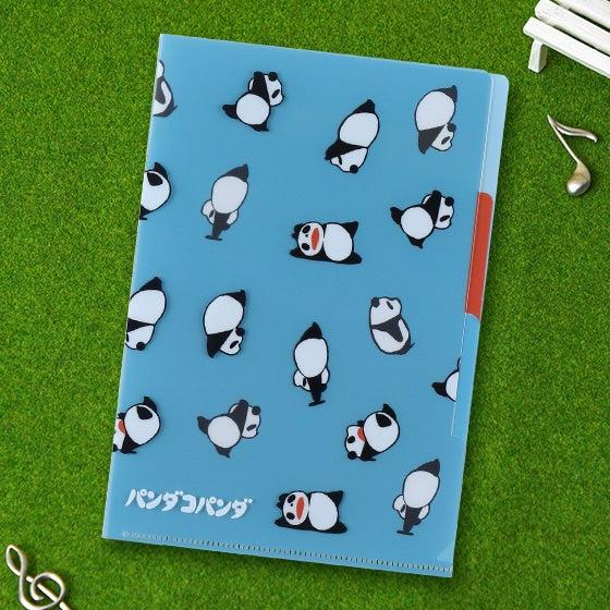 Image du produit Transparente A5-Taschenmappe „Panda und kleiner Panda“ (Rollmappe)