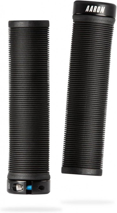 Actual product image Aaron MTB & BMX bike grips, sporty handlebar grips made of non-slip rubber in black