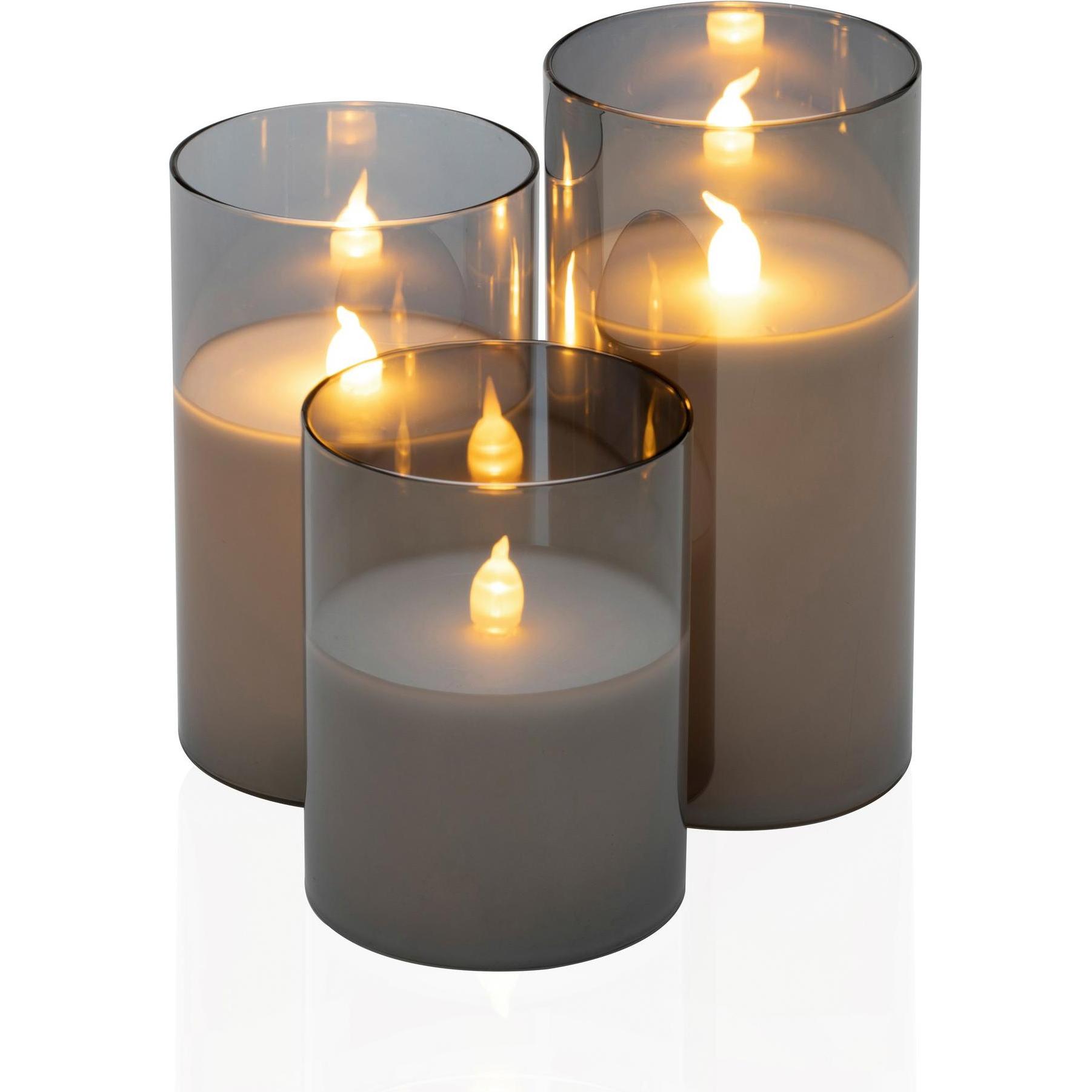 Pauleen, LED Kerzen, LED Wachskerze Classy Smokey (3 x)