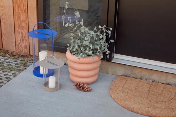 Produktbild Oyoy Living - Maki Lantern L - Optic Blue (L300488) (26 x 26 x 49 cm)