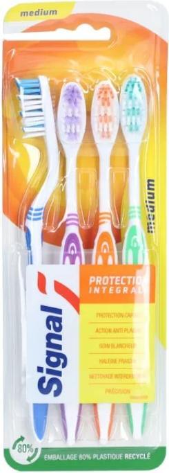 Actual product image Signal Toothbrush Professional medium 4 pieces (Medium, 4 x)