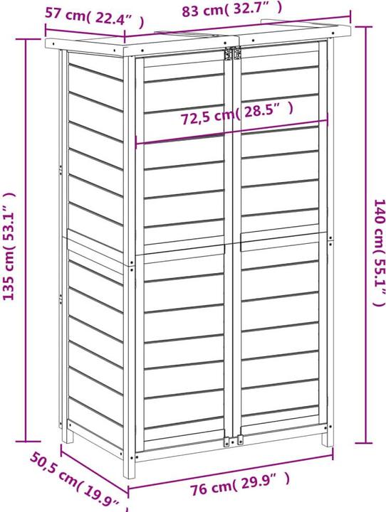 Actual product image vidaXL Geräteschuppen