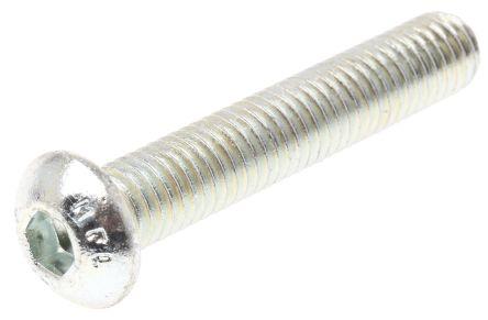 Produktbild RS PRO BZP socket button head screw, M8x45
