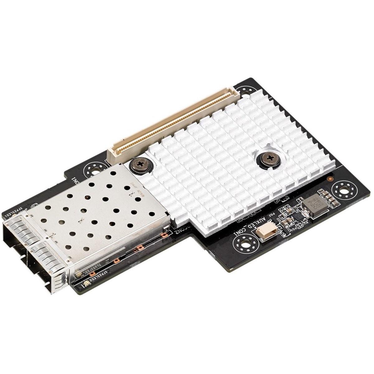 ASUS MCI-10G/82599-2S SERVER ACCESSORIES (Mini PCI Express), Netzwerkkarte, Schwarz, Grau