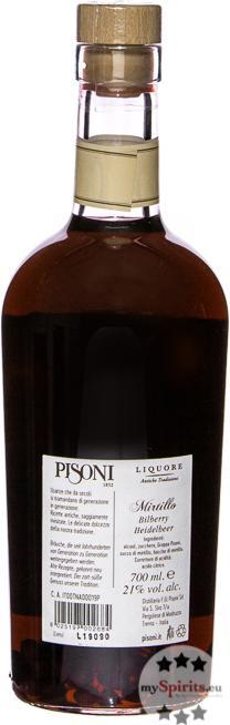 Image du produit Pisoni Mirtillo Liqueur de myrtille